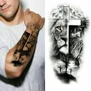 Wasserdicht Temporäre Tattoo Aufkleber Wolf Löwe Fake Tattoo Body Art Arm O
