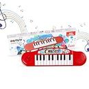 Gooyo GY3716 Mini Portable Piano Keyboard Musical Toy for Kids/Babies/Girls/Boys/Gifts | Red Color, Power Source: 2xAA Battery (Not Included)
