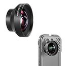 NEEWER HD 18mm 100° Wide Angle Lens Only for 17mm Thread Backplate, 0.5X Magnification Compatible with SmallRig NEEWER iPhone Samsung Phone Cage with 17mm Lens Adapter, LS-42