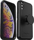 OtterBox + Pop Defender Series Case for iPhone Xs & iPhone X (ONLY) Non-Retail Packaging - Black