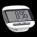 Digital Pedometer Step Pedometer Sport Walking Calorie Distance Counter with Extra Large Waterproof LCD Display