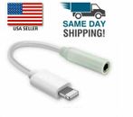 For iPhone Headphone Adapter Jack 8 Pin to 3.5mm Aux Cord Dongle Converter USA