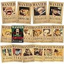 16 Pièces One Piece Posters Wanted 28.5 x 19cm,Affiche One Piece,Prime One Piece,Avis de Recherche One Piece Luffy Gear 5,Zoro,Law,Kidd,Robin,Nami,Jinbei,Sanji Wanted Décoration Posters
