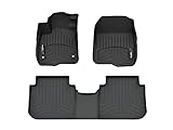 WeatherTech Custom Fit FloorLiners for Honda CR-V, CR-V Hybrid - 1st & 2nd Row (441780-1-2), Black