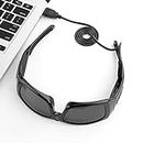 Camera Headset Glasses, 1080p, Polarized Lens, Support Calling Video Music Sunglasses for Driving, Riding, Travel, Free Your Hands, Connected To Computer, OTG Function