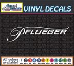 8" Pflueger Fishing rod reels sports outdoors car truck vinyl decal Sticker