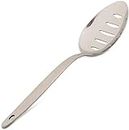 BNAZIND Kunz Spoons 18/10 Stainless Steel Spoon - Gray Kunz Slotted Spoon - Large Sauce Spoon - 9 Inches Plating Spoons - Daily Chef Spoons - Cooking Spoons, Large Serving Spoon