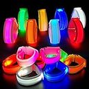M.best 16pcs LED Light Up Bracelets Glow Flashing Wristbands Glow in The Dark Party Supplies for Wedding, Raves, Concert, Camping,Sporting Events, Party