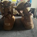 UGG Australia Womens Bailey Bow II Boots, Chestnut