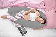 Hometex Pillowcase Only 9ft U Pillow (Grey)