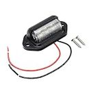 6 LED License Number Plate Light Lamps for Truck SUV Trailer Lorry 12/24V
