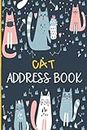 Address Book: Cat address book with alphabetical tabs to record Phone numbers, addresses, emails, birthdays and notes. Perfect gift for Women , girls and kids.