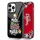 Funny Mele Kalikimaka Hawaiian Christmas Lights Tree Phone case for iPhone 15 14 13 12 11 Pro Max Mini Samsung Galaxy S23 S22 S21 S20 FE Ultra Plus A14 A54 A03S A32 A42 A51 A53 Moto Pixel Black