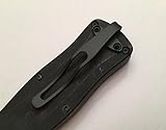 Black Titanium Pocket Clip Custom Made For Benchmade 3300BK and 3350BK Mini Infidel Knife