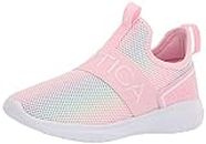 Nautica Kids Youth Athletic Fashion Sneaker Running Tennis Shoe Slip On- Boy - Girl Little Kid Big Kid-Aloise-Multi Pink Size-1