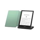 Kindle Paperwhite Signature Edition including Kindle Paperwhite (32 GB) - Fabric Cover - Agave Green, and Wireless Charging Dock