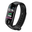 Exxelo Smart Fitness Activity Fitness Tracker Band | OLED Touch Display | Long Battery Life | Heart Rate Monitoring