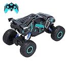Enthe Kids Indoors Outdoors Wireless High Speed Electric Rechargeable RC Cars Bright Colors Spray Light Climbing Road Vehicle Stunt Remote Control Metal Car Toy (2.4G)