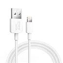K123 Keytech Apple MFi Certified USB Lightning Cable 3ft iPhone Charger Cord 1M Premium White Data Cable for ipad, iPhone Xs/Xs Max/XR/X/8/8 Plus/7/7 Plus/6/6 Plus/5