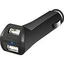 Speedlink TUOR USB Car Charger for Nintendo DS - 2 USB 2.0 ports - 12V Plug, Black