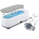 CABLE4U Ultrasonic Cleaner,Ultrasonic Jewelry Cleaner,Portable Professional Ultrasonic Cleaner Machine for Glasses,Ring,Toys,Silver,Retainer, Eyeglass, Watches, Coins and More, Grey