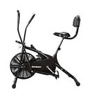 SPARNOD FITNESS SAB-05 Upright Air Bike Exercise Cycle for Home Gym - Dual Action for Full Body Workout - Adjustable Resistance, Height Adjustable seat with Back Rest (DIY Installation)