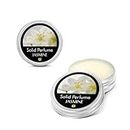 Flowerland Solid Perfume - Portable Pocket Balm Perfume Perfect for Travel Use - Natural Fragrance Parfum for Men and Women - Natural & Vegan - Jasmine (30ml)