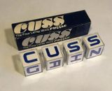 Jeu Vintage Années 1970/1976. CUSS. Le puzzle de mots de quatre lettres. Cubes de lettres Persex