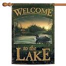 Toland Home Garden 100019 Loon Lake Welcome House Flag