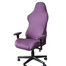 Gaming Chair Covers Slipcovers with Armrest Covers,Stretch Game Computer Office Desk Chair Cover Protector,Soft Polyester Fabric,Rotating Armchair Covers,Without Chair,Purple