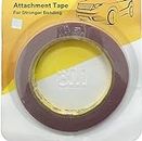 adadfox 3M Double-Sided Pack Of Attachment Tape (12Mm X 10Mtr), Multicolour