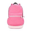 MYADDICTION Dot Casual Canvas Backpack Bag Lightweight Bookbag for Teen Young Girls Pink Clothing, Shoes & Accessories | Womens Handbags & Bags