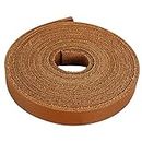 LolliBeads (TM) Genuine Leather Strap Leather Strip 1/2 Inch Wide and 72 Inches Long, Walnut Brown