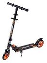 ODELEE Rider Pro 2 Wheels Scooter for Kids, Unisex Scooter for Kids 6-12 Comes with Parking Stand & Brakes (Black&Orange)