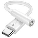 T Tersely Type-C USB C to 3.5mm Headphone Adapter Cable Jack, Audio Car AUX for iPhone 15 Pro/Max/Plus Samsung Fold/Flip 4 5 S21 S22 FE S23 Plus Ultra Google Pixel 7a, for iPad 10th Pro Mini 6 Air