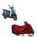 EGAL Compatible for Varients Y,a,m,a,h,a, Cygnus Ray ZR BS6 Bike Scooty Scooter Body Cover Waterproof Resistant UV Dustproof Two Wheeler Heavy Duty Rani Indoor Outdoor Parking (Gray Color)