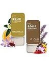 EM5™ Pack of 2 | Ganymede & G Oud Fragrance Solid Perfume | Travel & Pocket Friendly Perfume | Non-Greasy Cologne | Strong & Lasting | Gift Pack for Him & Her