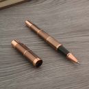 Bolígrafos con bolas a rayas de metal bambú oro rosa bolígrafo suministros de oficina bolígrafo