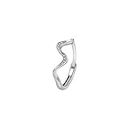 BMMYE Adjustable Rings for Women, Silver Rings for Women Cubic Zirconia Ladies Rings for Women Silver Wave Ring for Women Teen Girls