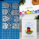 Álbum de fotos de papel en relieve plantillas de tarjetas de papel de corte de metal para casa