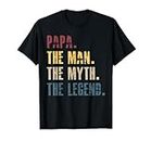 Papa Man Myth Legend For Men & Dad Funny Father Gift T-Shirt