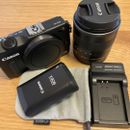 SLR digital sin espejo Canon EOS M2 con batería EF-M18-55 mm F90EX IS STM reemplazada