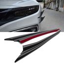 2x Car Parts Car Front Bumper Fender Wing-type Wind Knife Decoration Accessories