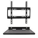 PROSAC Combo Ultra Slim LCD Led Tv Plasma Wall Mount Stand 32 to 65" Inch Bracket Fixed TV Mount with Set Top Box Self(170MM X 235MM)