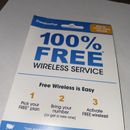 FreedomPop Bring Phone SIM Kit Free Wi-Fi Calling 100 Mb Call iPhone Yellow Blue