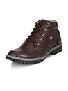 SIR CORBETT Brown Vegan Leather Formal Ankle Boots For Men - 7 UK