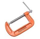 Harden 4" Professional Alloy Steel G Clamp C Clamp, High Grade Iron Casting - 600202