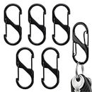 Proberos® Dual Hook S Carabiners, Quick Release Design, Heavy-Duty Zinc Alloy, Versatile for Backpack, Camping, Organizing, Multi-Purpose Durable S Hooks - Outdoor Gear Essentials (5 Pcs)