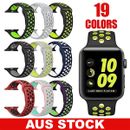 For Apple Watch Sports Band Strap Series 9 8 7 6 5 4 3 2 SE 38mm 40 42mm 44 45mm