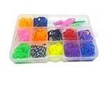 Perfect Pricee® Latex Creative Rainbow Loom Bands Kit and Friendship Bracelet Making Looms Toys for Kids (Multicolor) (600 Looms)
